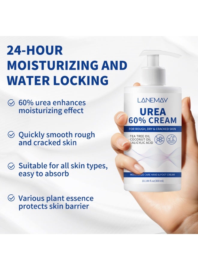 LANEMAY 60% Urea Hand and Foot Moisturizing Cream - Moisturizing & Exfoliating, Cracked Heel Repair, Deep Hydration for Dry Feet, Long protect. - Image 2